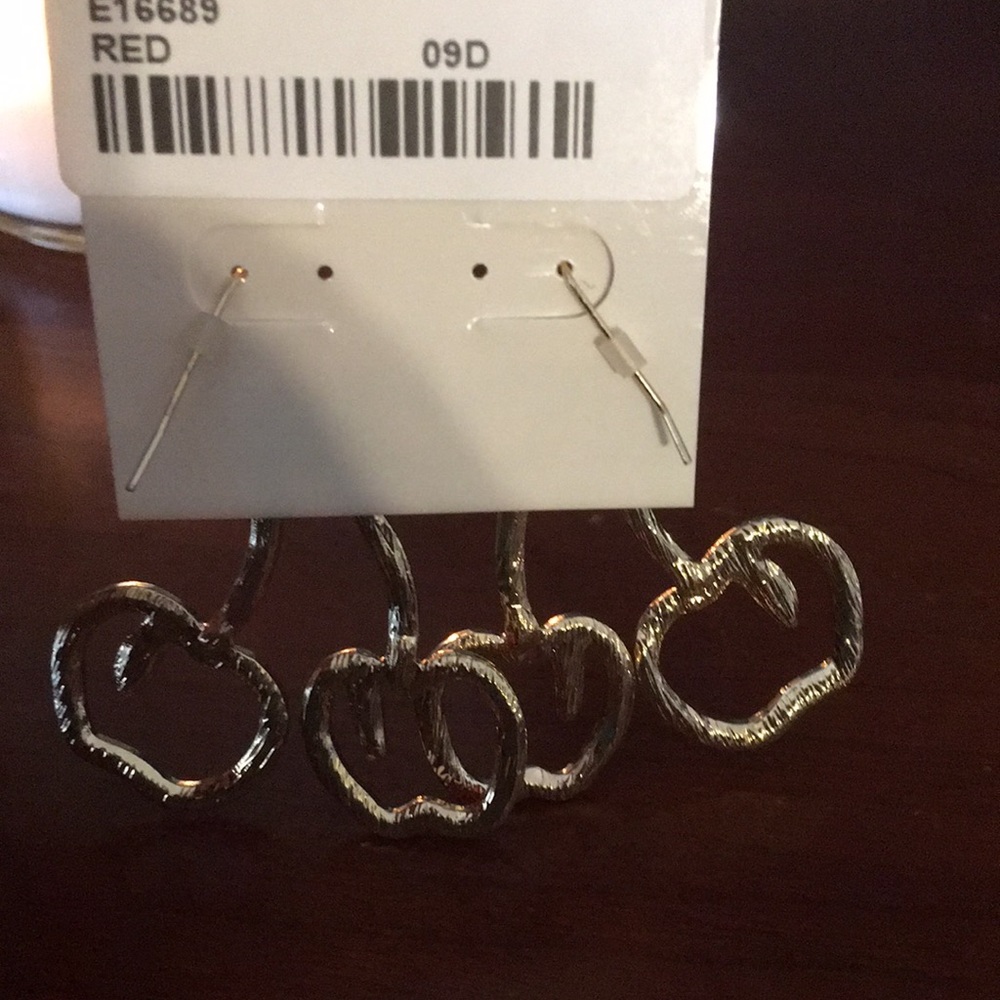 Crystal Cherry Earrings - Picture 4 of 5